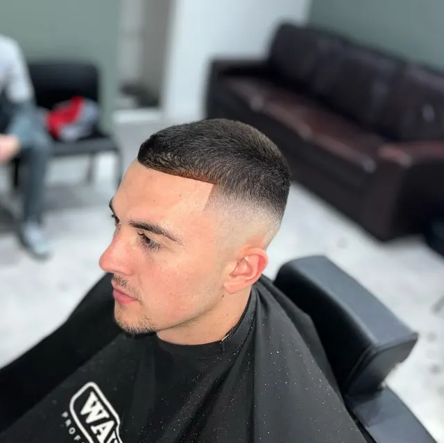 A skin fade at 233.Barbers