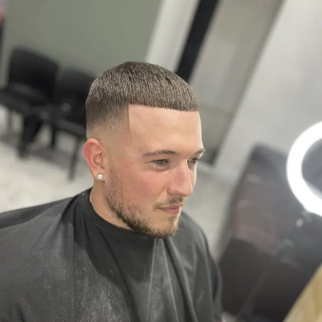 A crop and beard at 233.Barbers